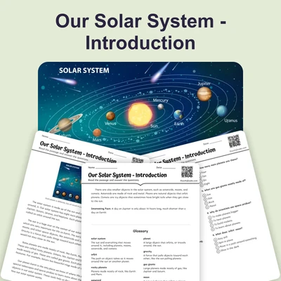 Our Solar System - Introduction - reading educational content