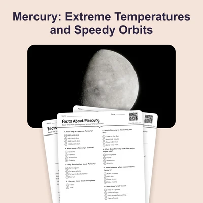 Mercury: The Smallest Planet - reading educational content