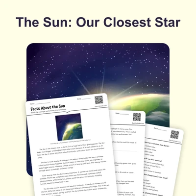 Facts About the Sun - reading educational content
