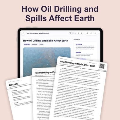 How Oil Drilling and Spills Affect Earth - reading educational content