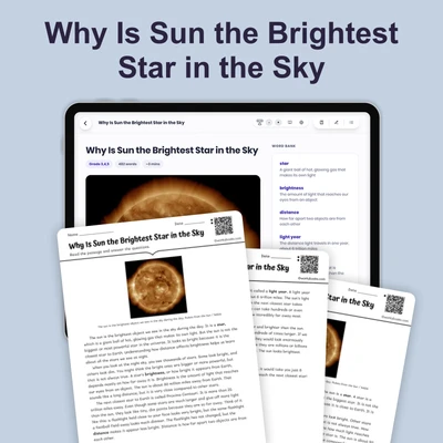 Why Is Sun the Brightest Star in the Sky - reading educational content