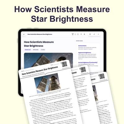 How Scientists Measure Star Brightness - reading educational content