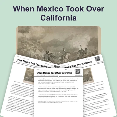 When Mexico Took Over California - reading educational content