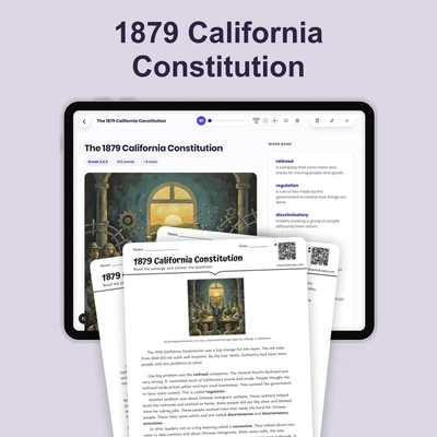 The 1879 California Constitution - reading educational content