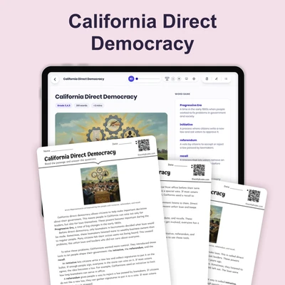 California Direct Democracy - reading educational content