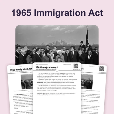1965 Immigration Act - reading educational content