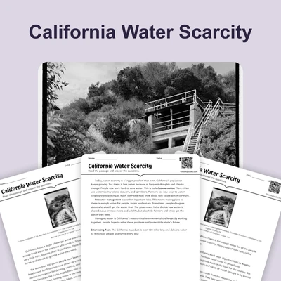 California's Water Challenges - reading educational content