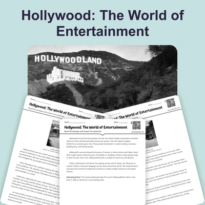 Hollywood: The World of Entertainment - reading educational content