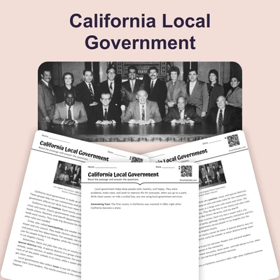 California Local Government - reading educational content