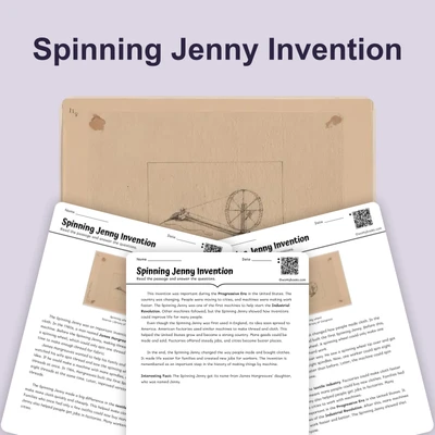 Spinning Jenny Invention - reading educational content