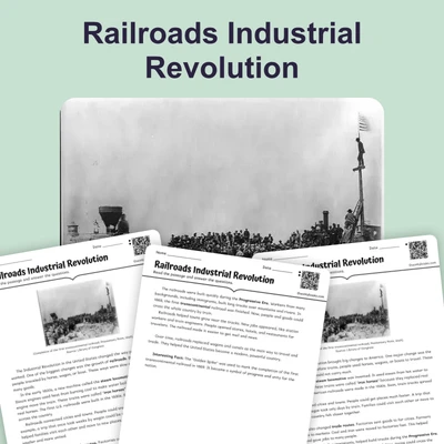 Railroads in the Industrial Revolution - reading educational content