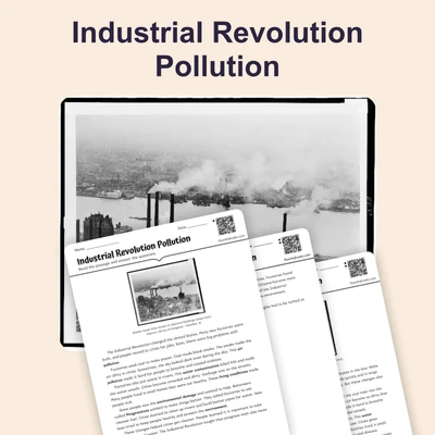 Industrial Revolution Pollution - reading educational content