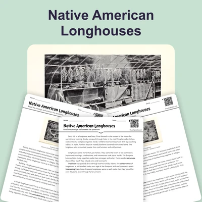 Longhouses of the Eastern Woodlands - reading educational content