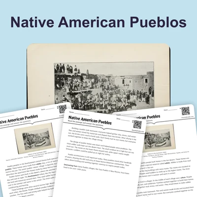 Pueblos: Desert Homes of the Southwest - reading educational content