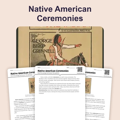 Stories, Legends, and Sacred Ceremonies - reading educational content