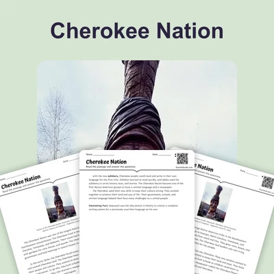 The Cherokee Nation: History and Culture - reading educational content