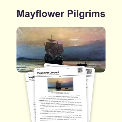 Mayflower Compact - reading educational content