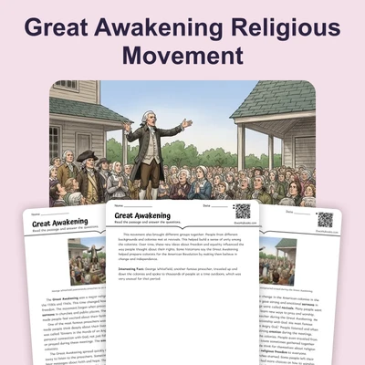 Great Awakening  - reading educational content