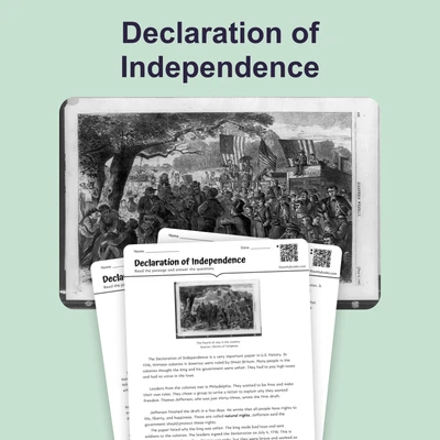 Celebrating the Fourth of July - reading educational content