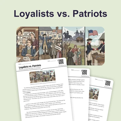 Loyalists vs. Patriots: Divided Families - reading educational content