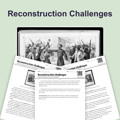 Challenges After the Civil War - reading educational content