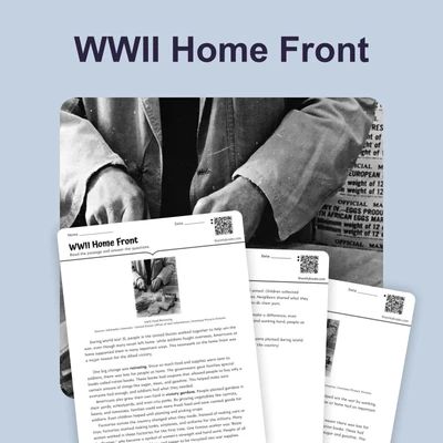 Rationing and Life on the Home Front - reading educational content