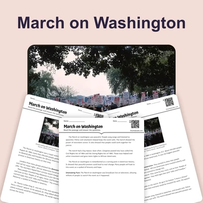 The March on Washington - reading educational content