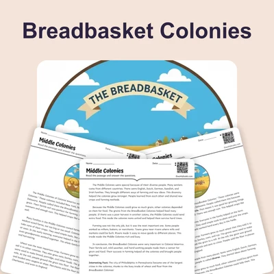 Breadbasket Colonies - reading educational content