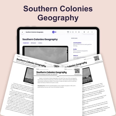 Warm Weather and Fertile Land - reading educational content