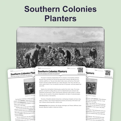 Wealthy Planters and Small Farmers - reading educational content