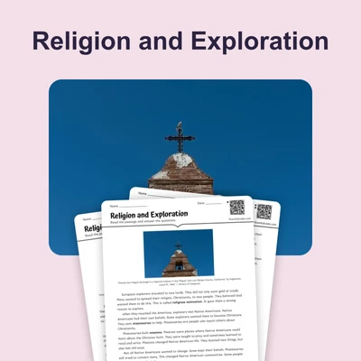 Spreading Christianity: Religion and Exploration - reading educational content
