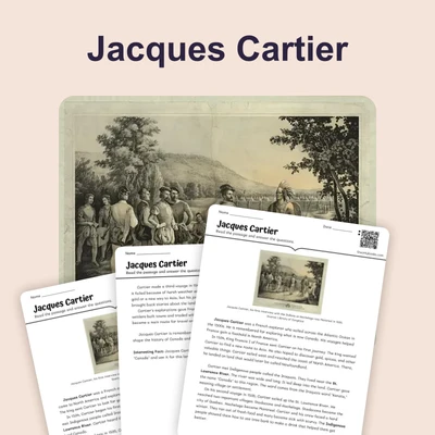Jacques Cartier: Exploring Canada - reading educational content