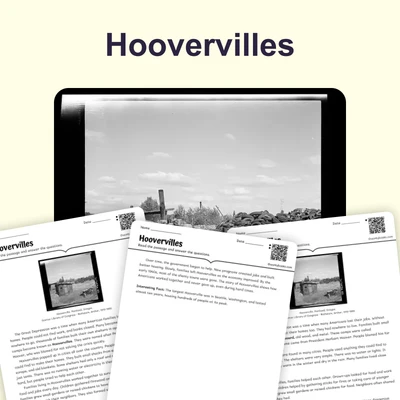 Hoovervilles: Cities Made of Cardboard and Scraps - reading educational content
