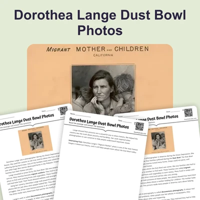 Dorothea Lange: Photos of the Dust Bowl - reading educational content