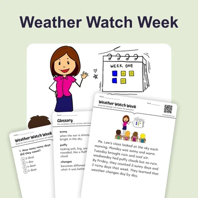 Ms. Lee's Weather Watchers - reading educational content
