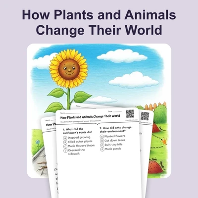 How Plants and Animals Change Their World - reading educational content