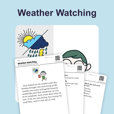 Jack’s Weather Journal - reading educational content