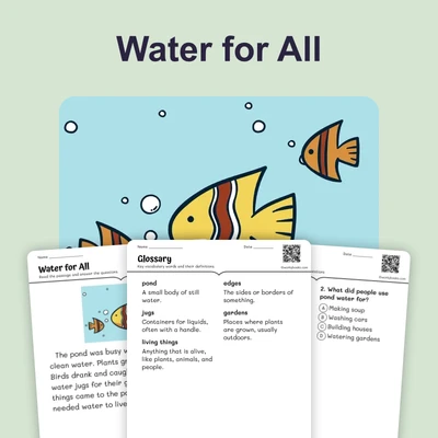 Water for All - reading educational content