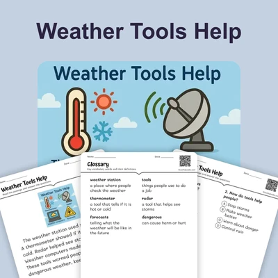 Weather Station - reading educational content