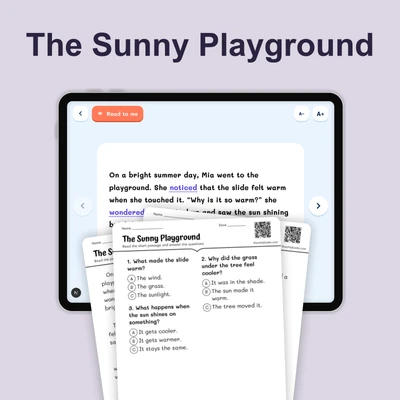 Observing Sunlight and Heat - reading educational content