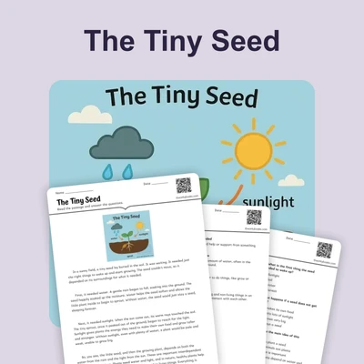 The Tiny Seed - reading educational content