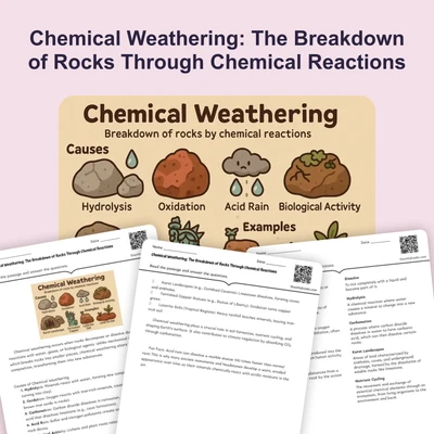 Chemical Weathering: The Breakdown of Rocks Through Chemical Reactions - reading educational content