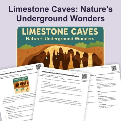 Limestone Caves: Nature’s Underground Wonders - reading educational content