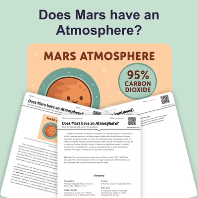 Does Mars have an Atmosphere? - reading educational content