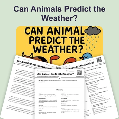 Can Animals Predict the Weather? - reading educational content