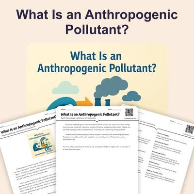 What Is an Anthropogenic Pollutant? - reading educational content