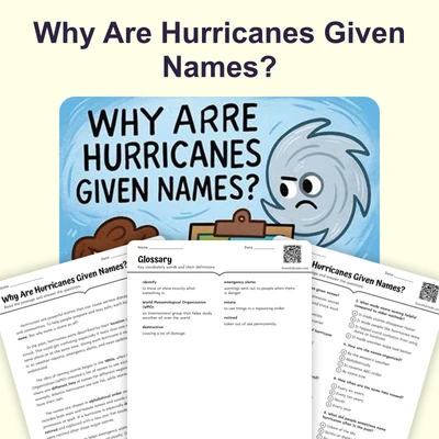 Why Are Hurricanes Given Names? - reading educational content