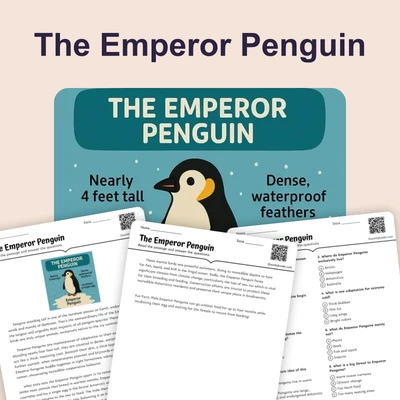 The Emperor Penguin - reading educational content