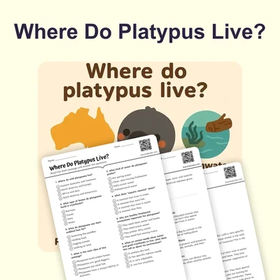 Where Do Platypus Live?  - reading educational content