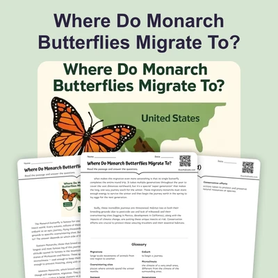 Where Do Monarch Butterflies Migrate To?  - reading educational content
